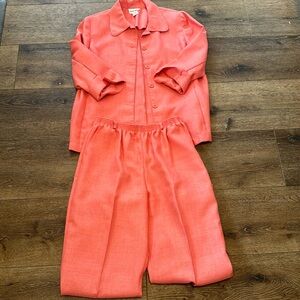 Alfred dunner‎ suit outfit 14/14P peach